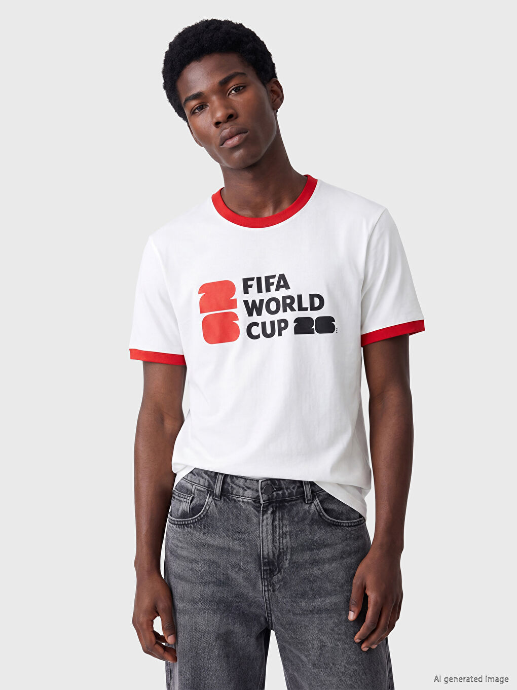 Crew Neck FIFA 2026 Printed Men's T-Shirt