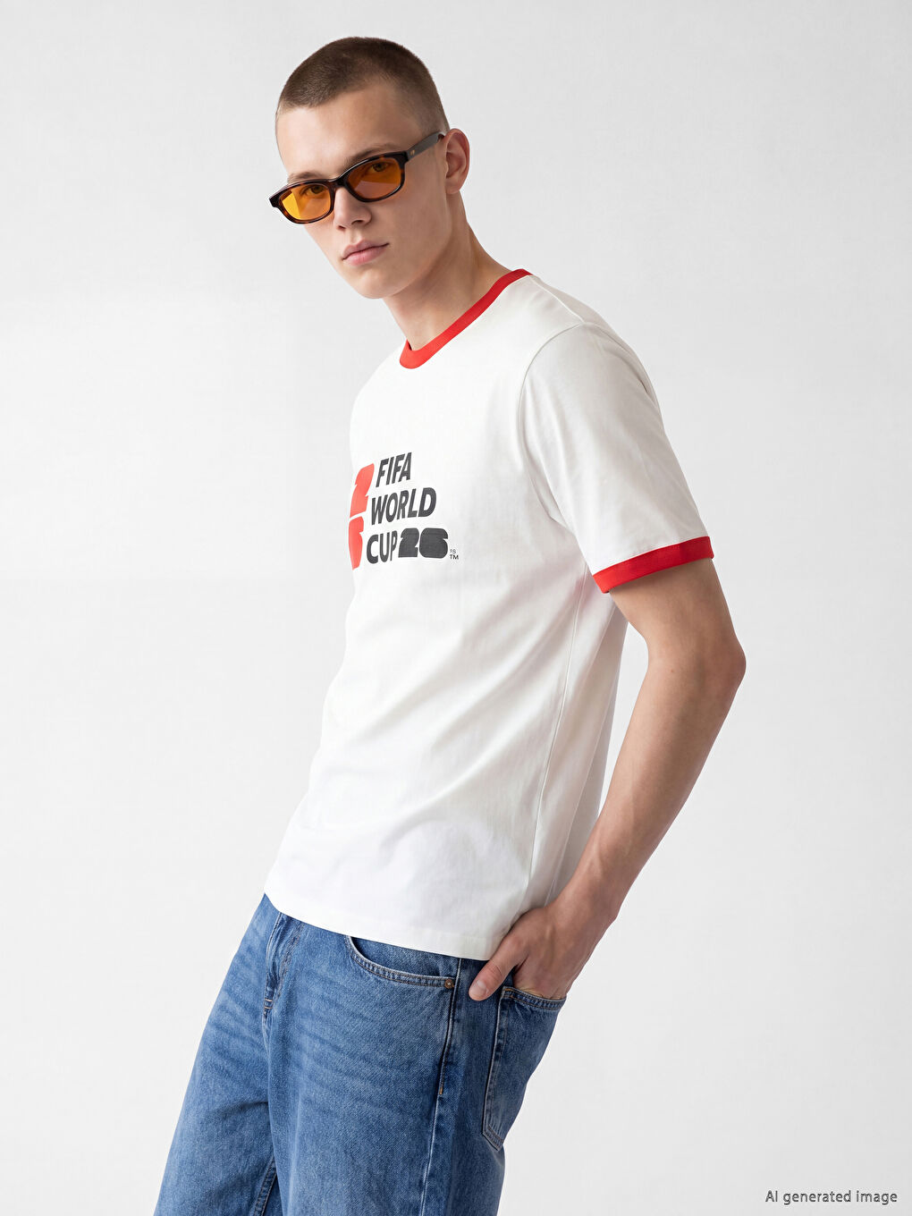 Crew Neck FIFA 2026 Printed Men's T-Shirt-1