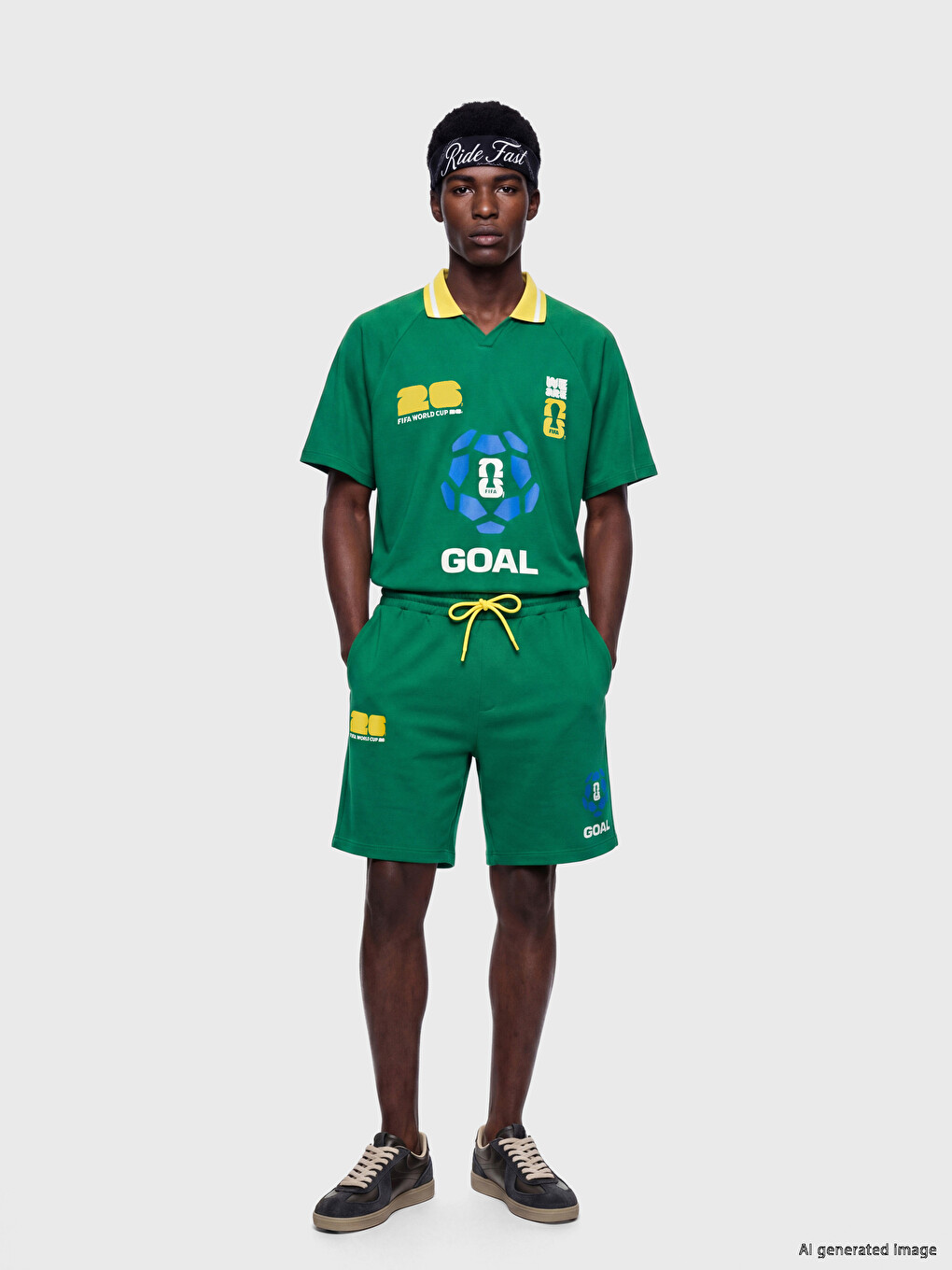 Regular Fit FIFA 2026 Printed Men's Shorts