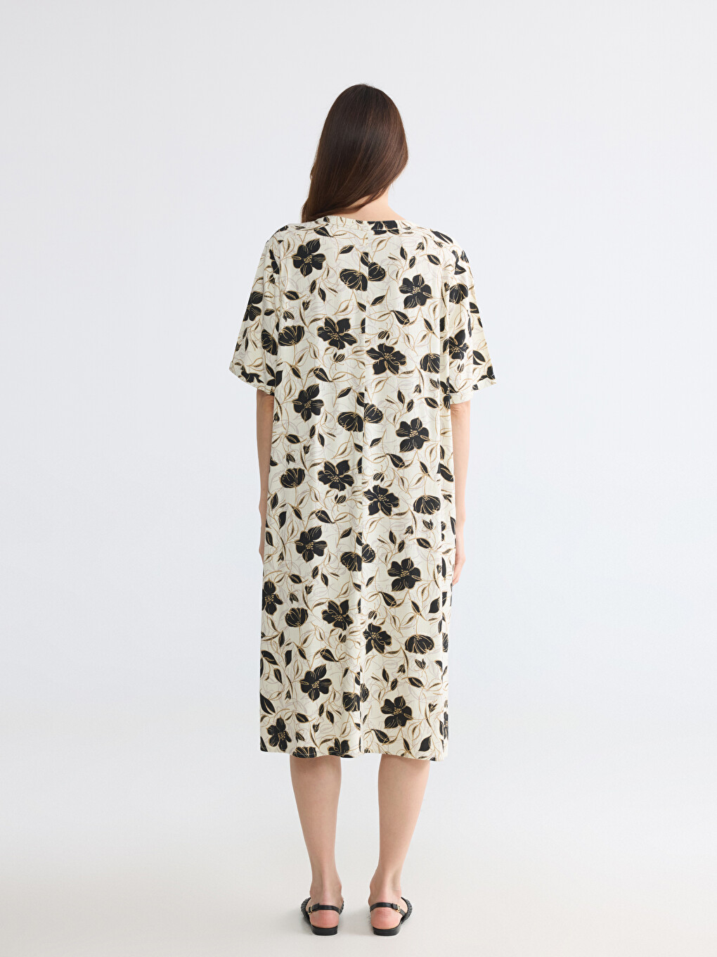 Rochie A din amestec de in-3