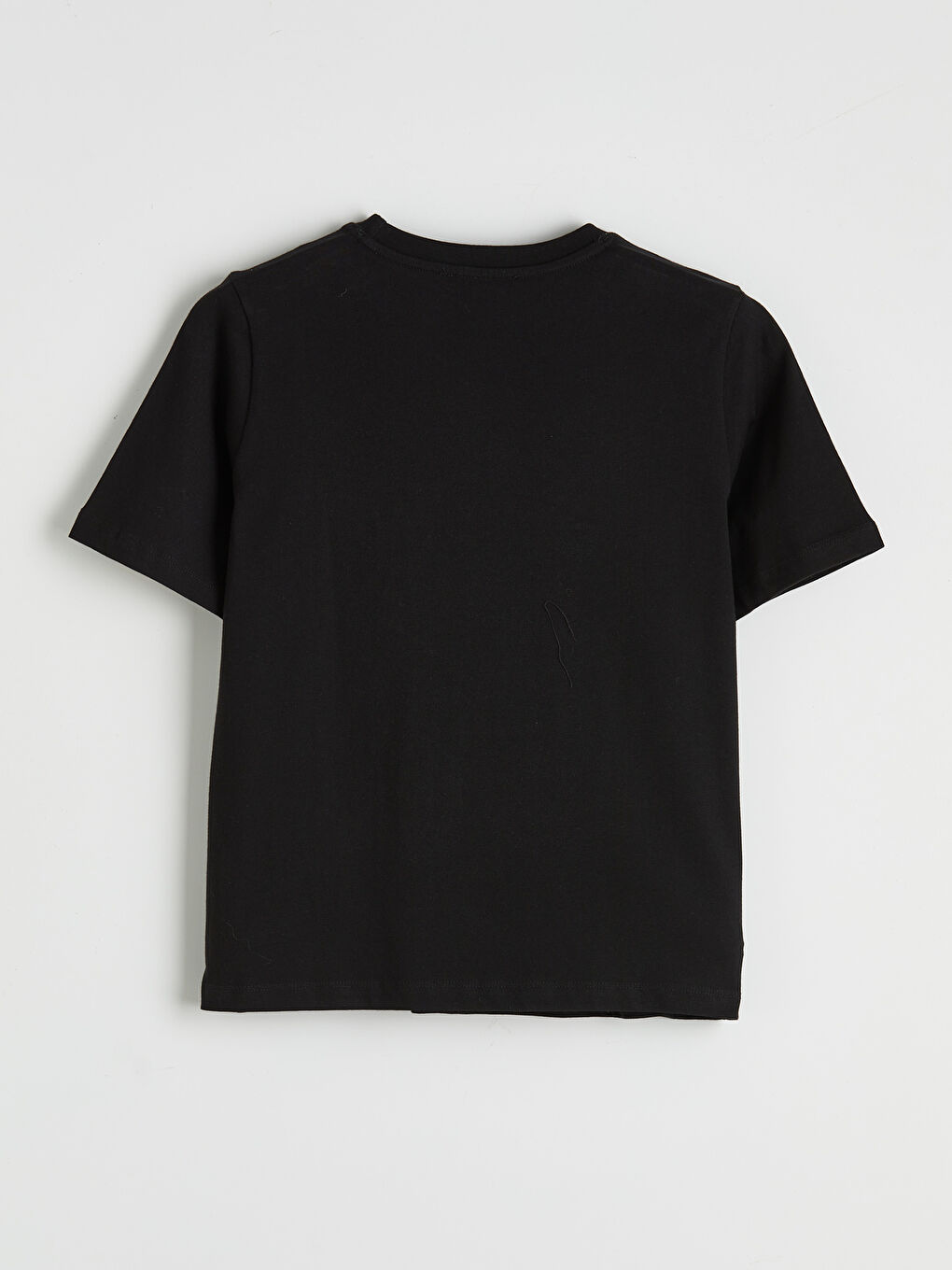 Siyah Paris İşlemeli Payetli Kadın Tişört-1