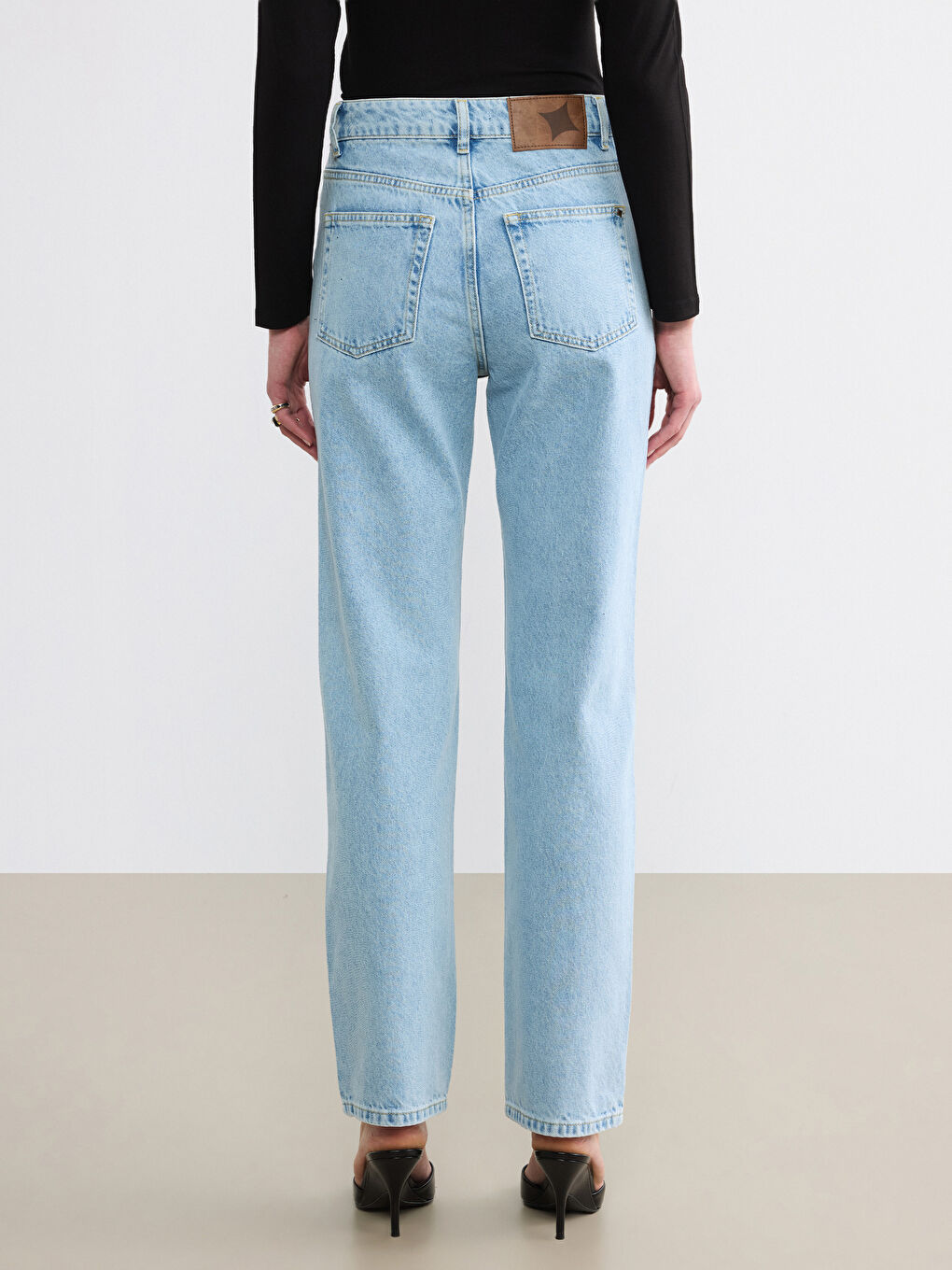 Mavi Straight Fit Kadın Jean Pantolon-4