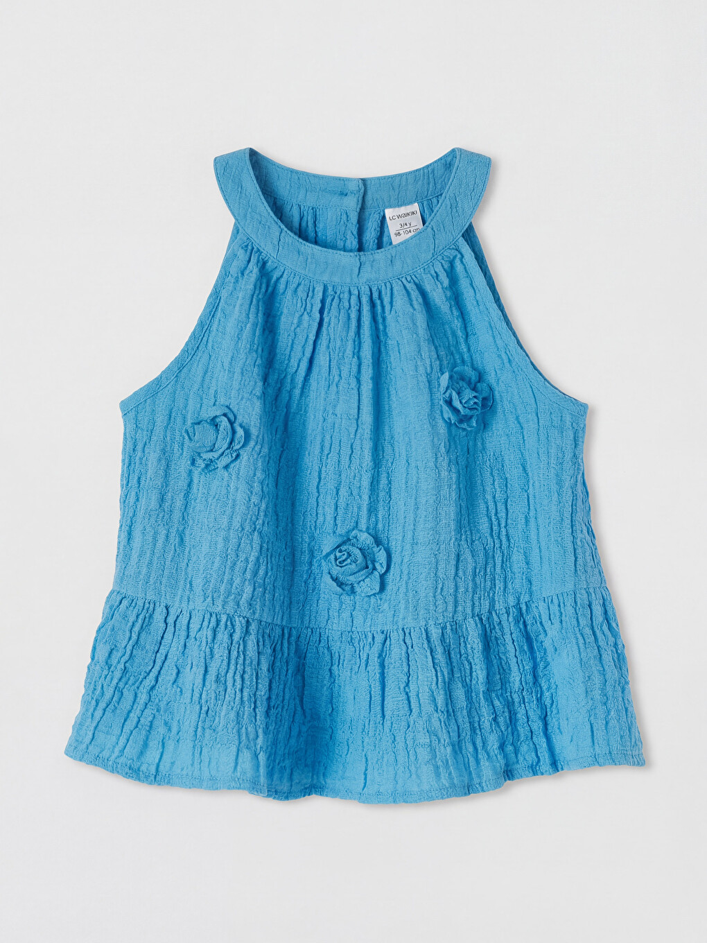 Halter Neck Girls' Shorts Set-1