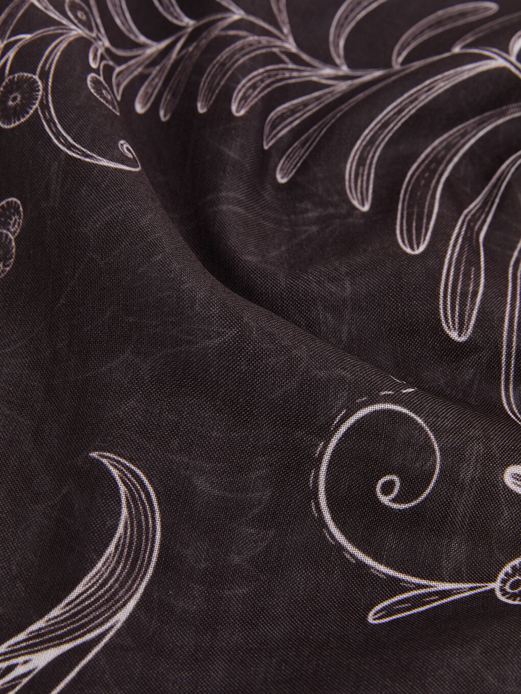 Mürdüm Desenli Kadın Şal-2