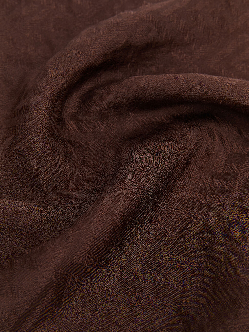 Kahverengi Desenli Kadın Şal-2