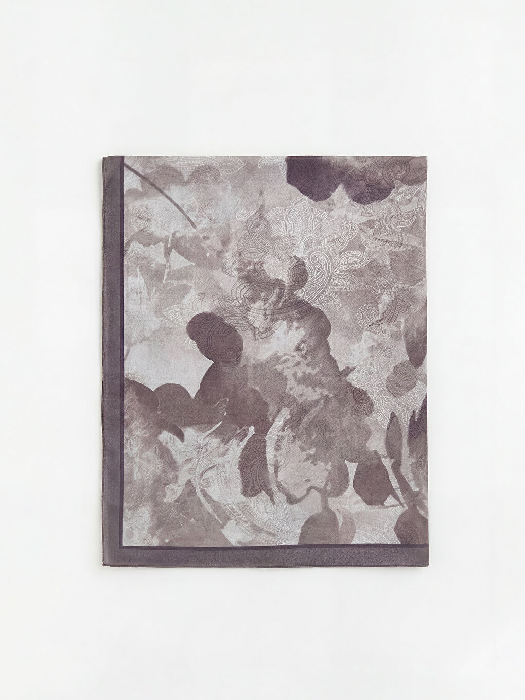 Bej Desenli Kadın Şal-1