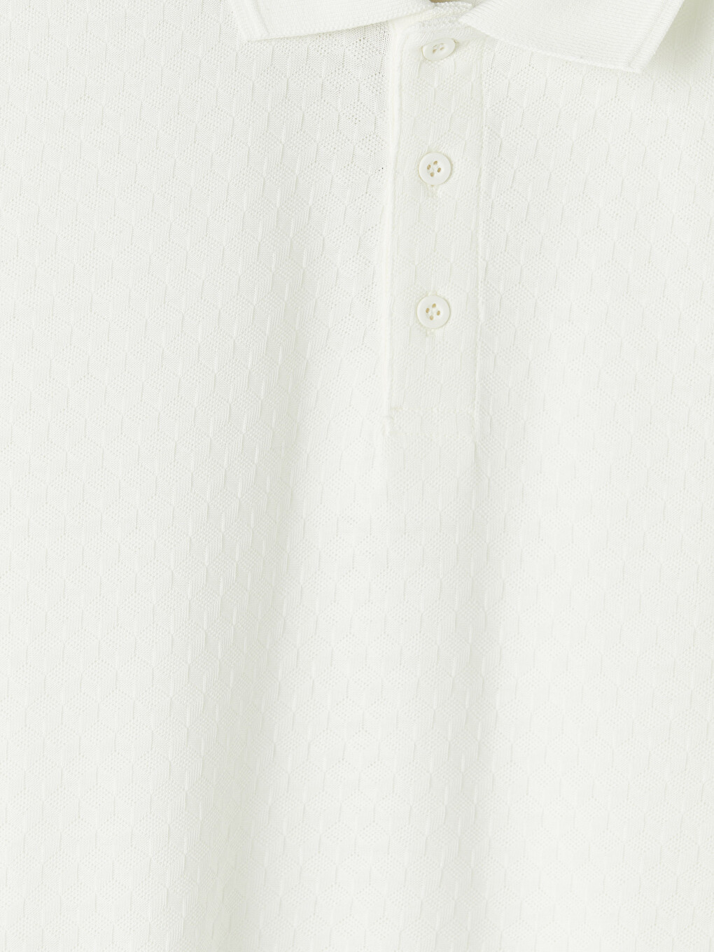 Polo Collar Patterned Men's T-Shirt-5