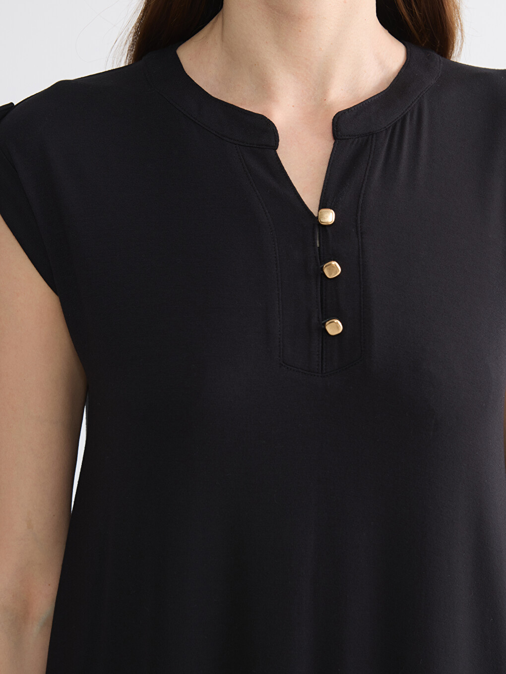 Frau Schwarz Kleid-2