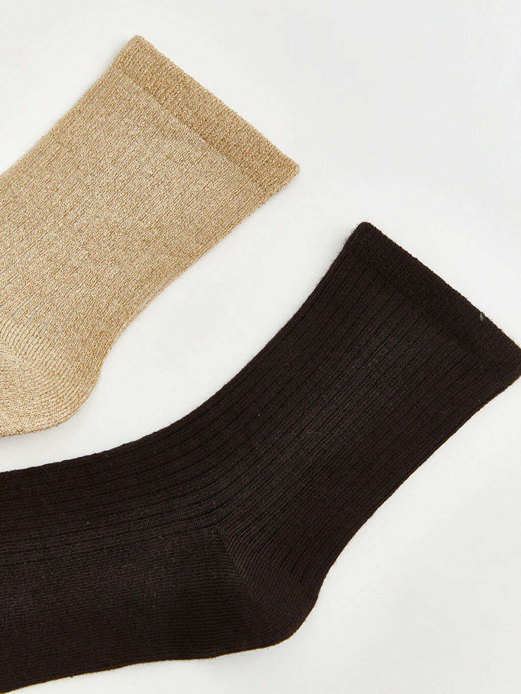 Bej Kadın Soket Çorap 2'li-1