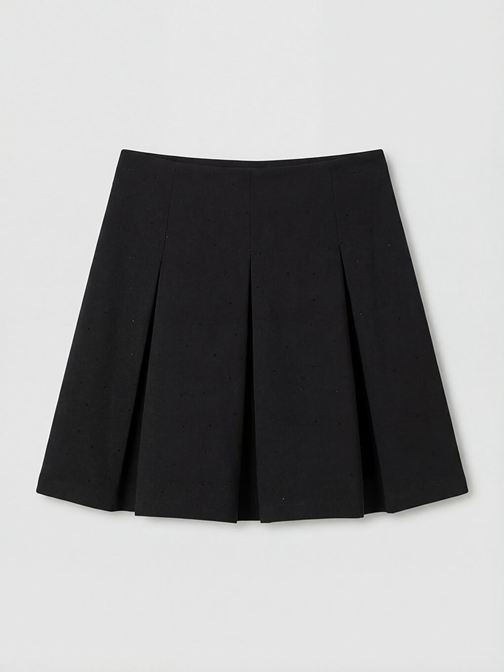 Siyah Kız Çocuk Pileli Şort Etek