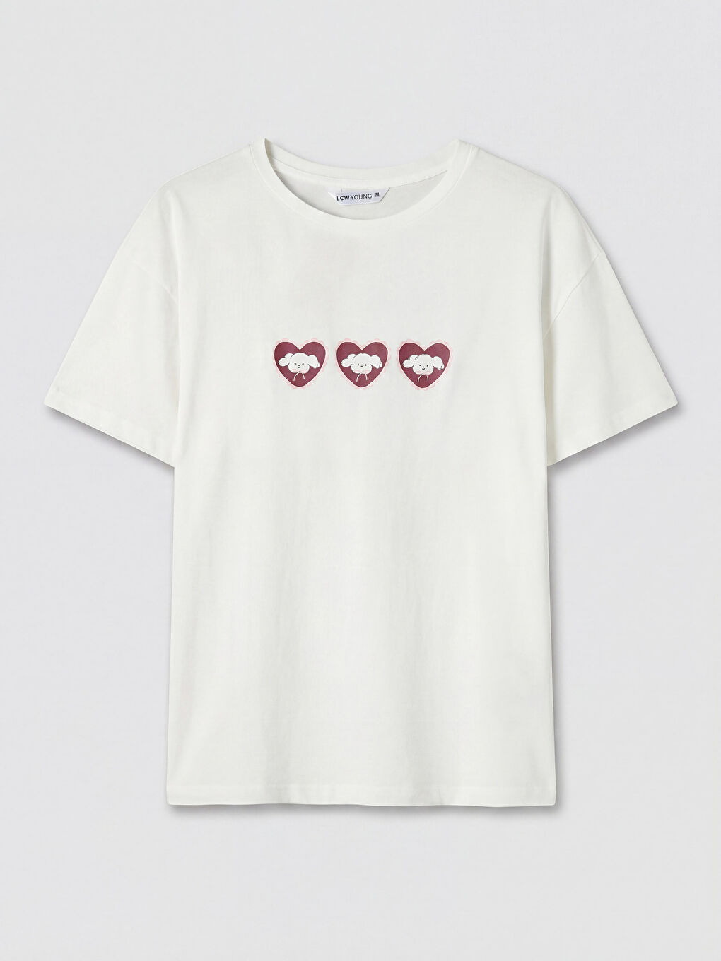 Bordo Bisiklet Yaka Baskılı Kadın Kaprili Pijama Takımı-1