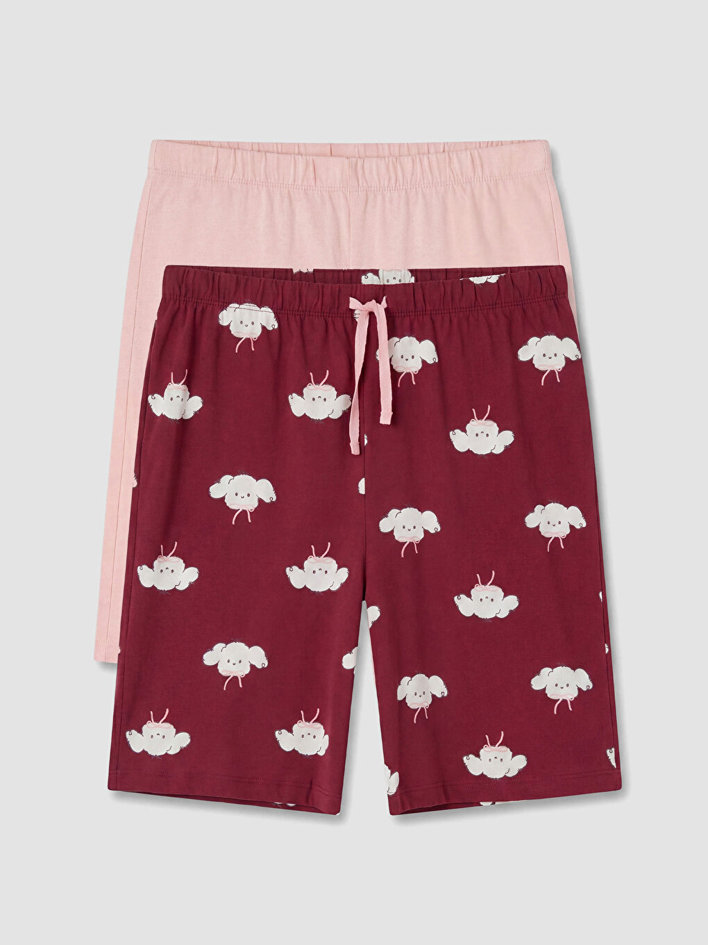 Ekru Desenli Kadın Pijama Altı 2'li