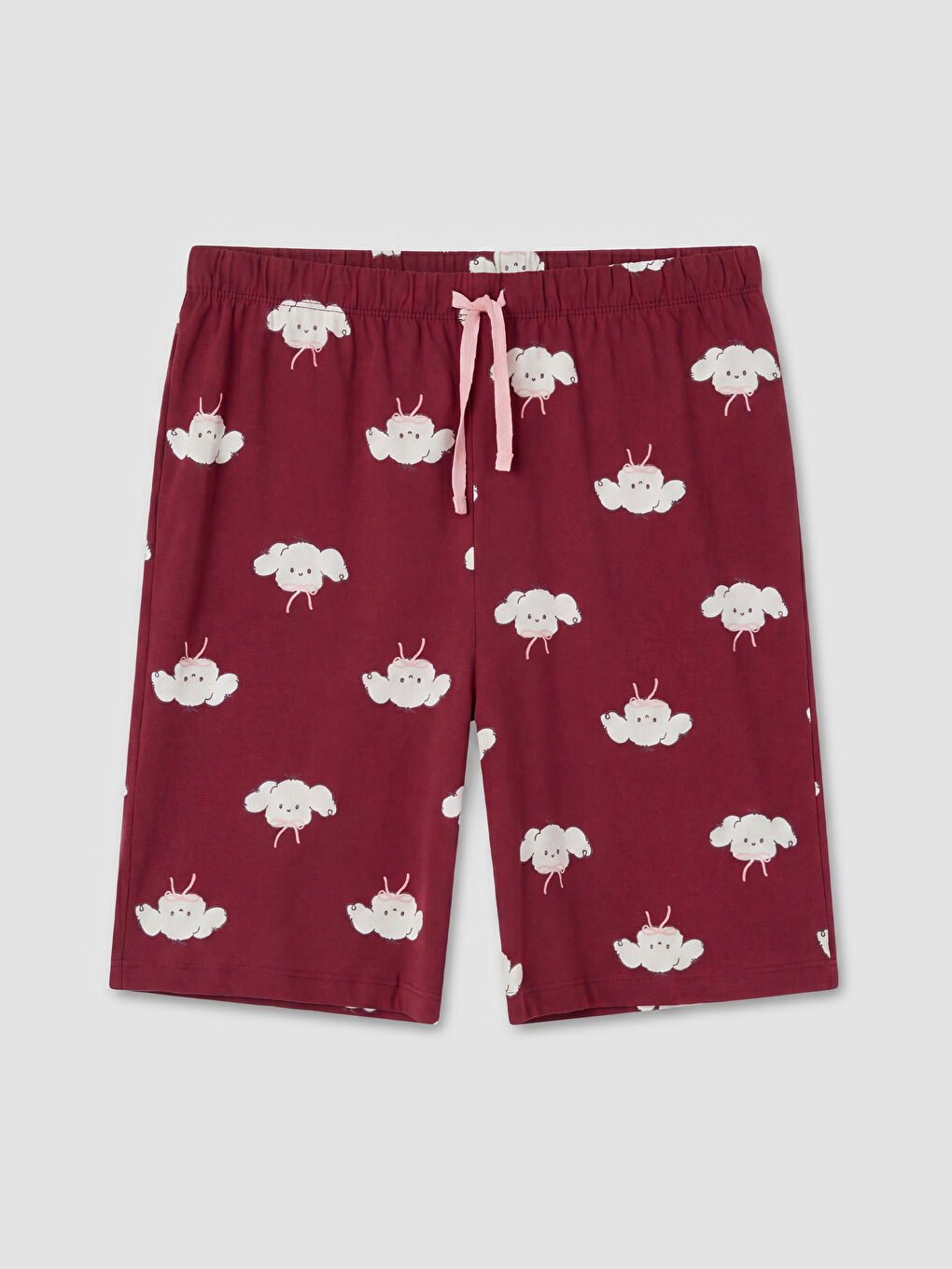 Ekru Desenli Kadın Pijama Altı 2'li-1