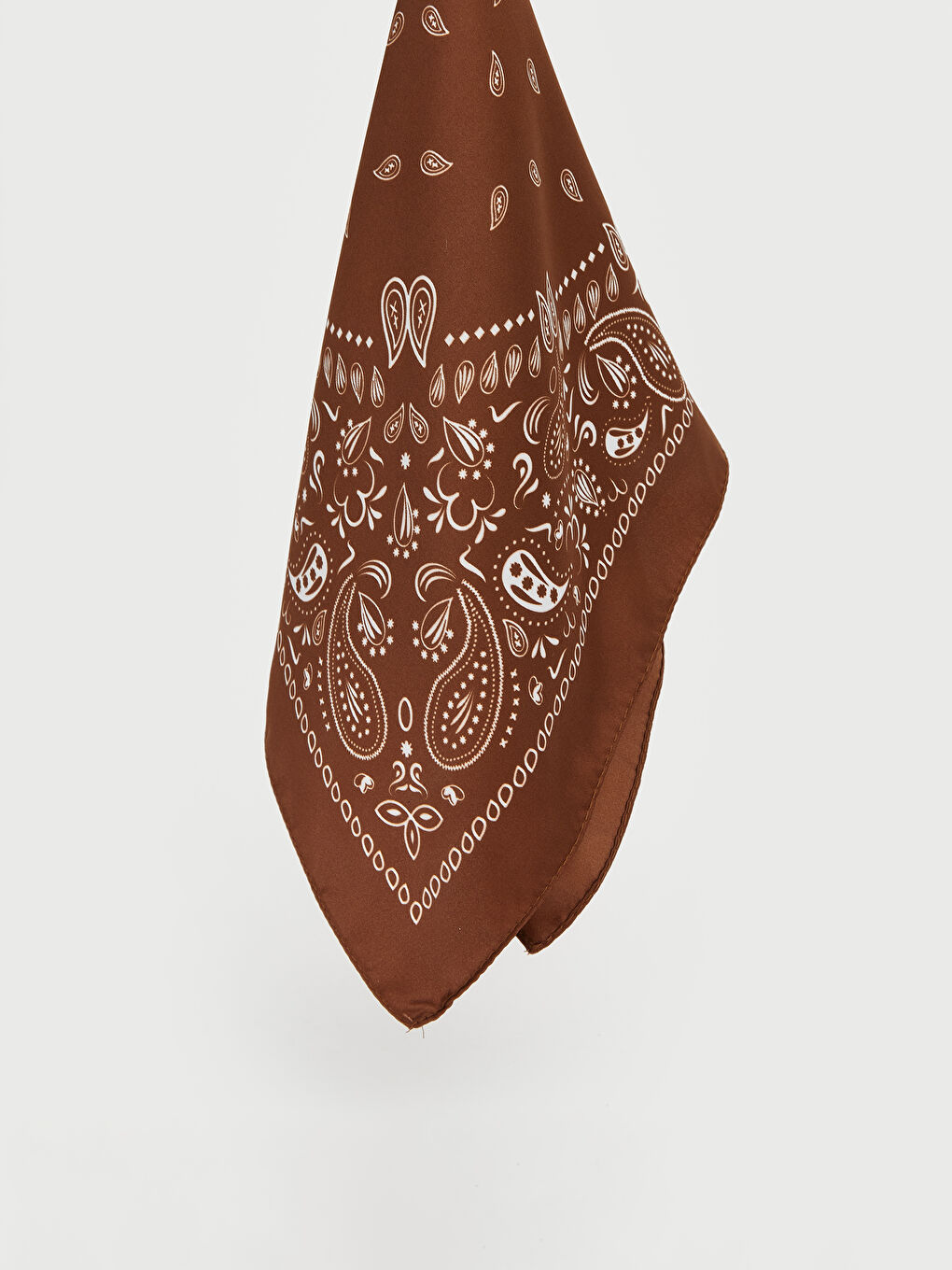 Kahverengi Desenli Kadın Fular 2'li-1