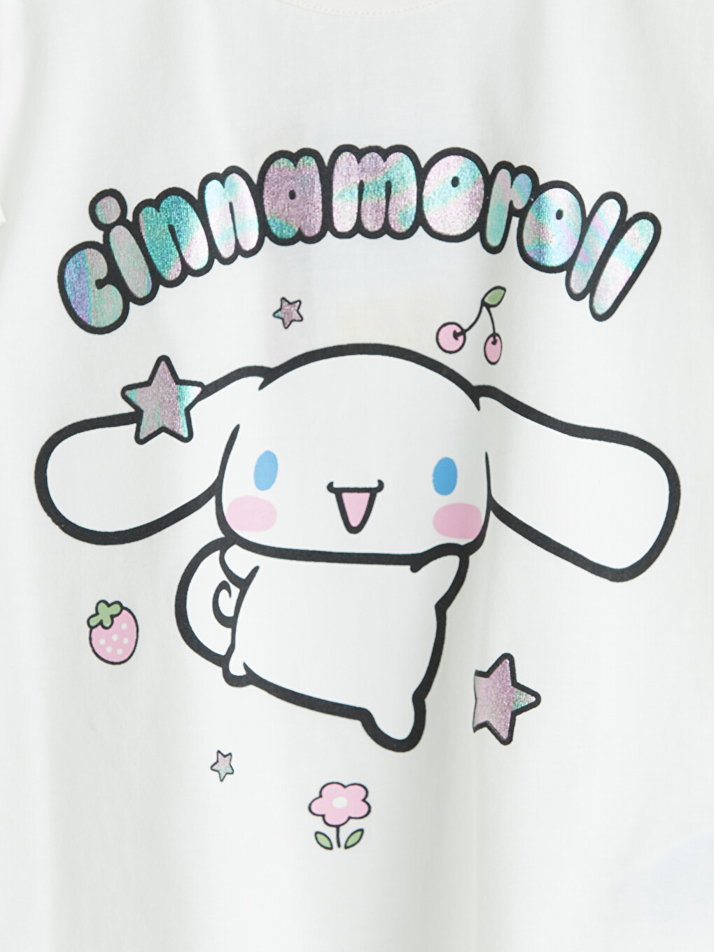 Mädchen Rundhals Cinnamoroll Bedrucktes T-shirt-2