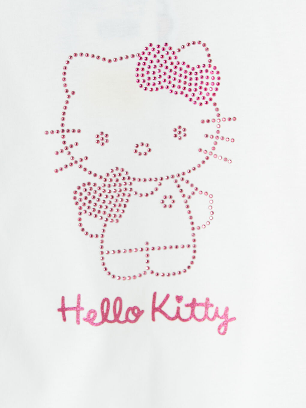 Ekru Hello Kitty Baskılı Kız Çocuk Tişört-2