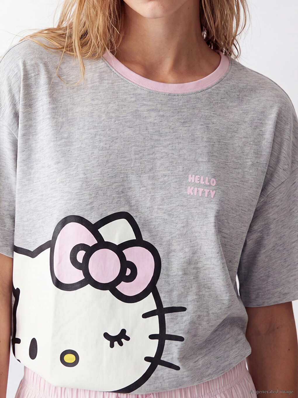 Hello Kitty Štampani Kratki Pidžama Set Za Žene-2