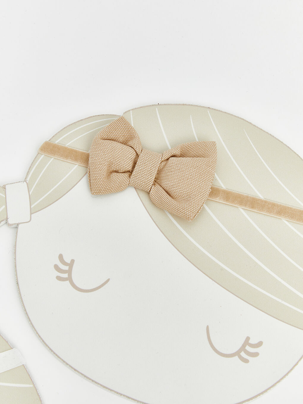 ربطة شعر بيج فاتح / ايكرو طفلة-3