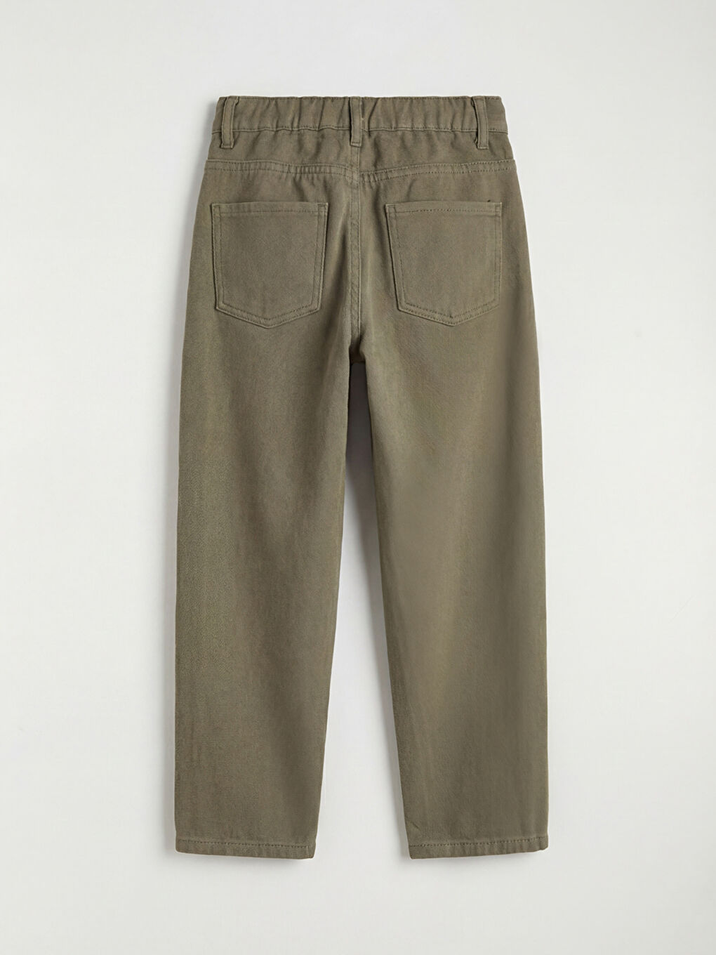 Haki Loose Fit Erkek Çocuk Gabardin Pantolon-1