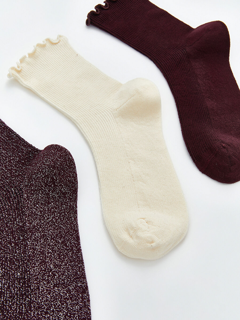 Pembe Kadın Soket Çorap 2'li-1