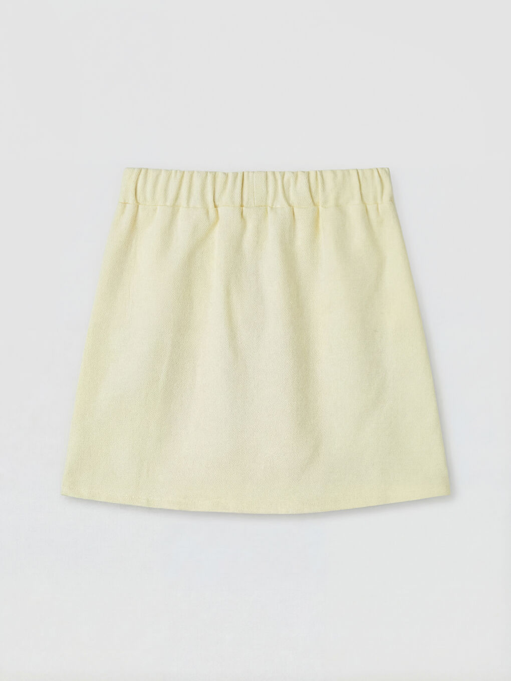 Sarı Fiyonk Detaylı Kız Çocuk A Kesim Etek-1