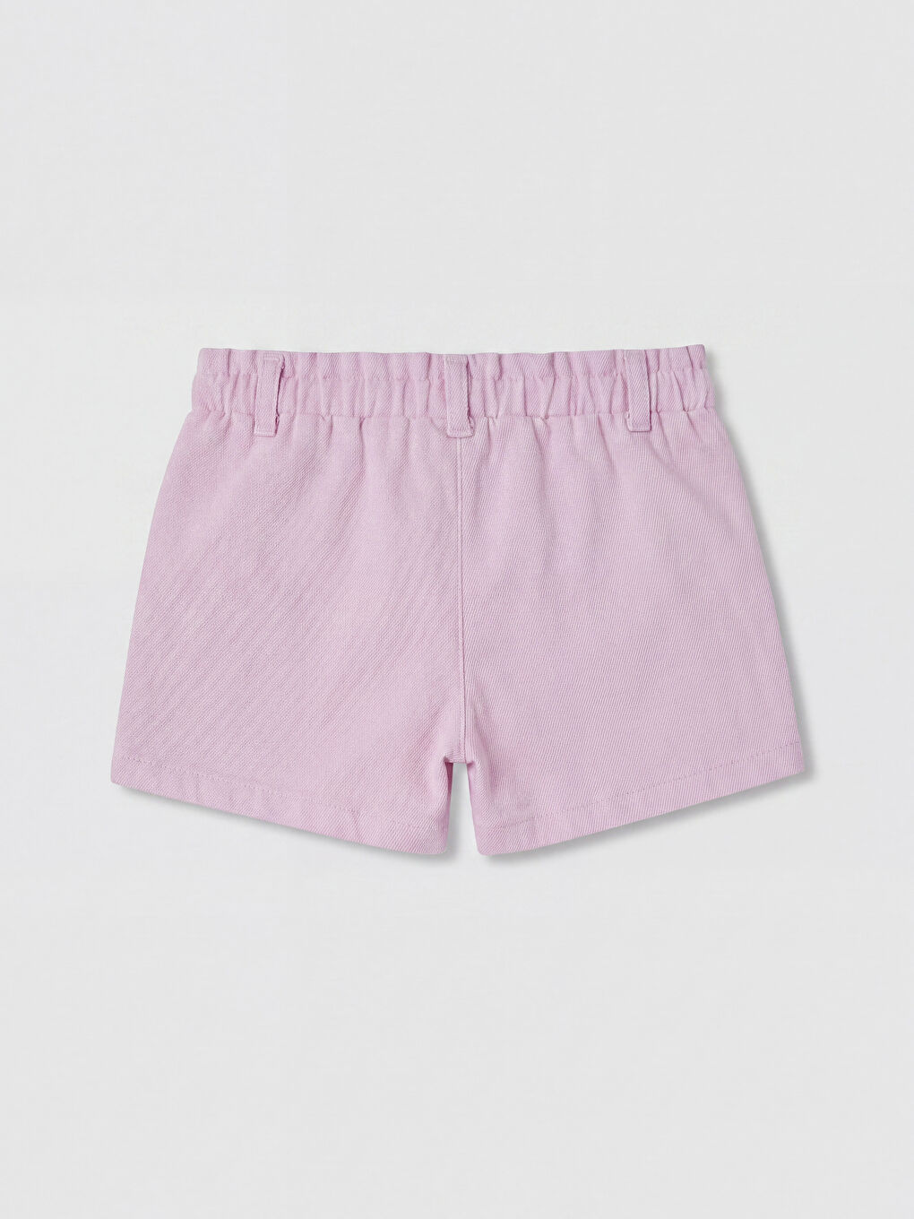 Lila Kız Çocuk Payetli Gabardin Şort-1