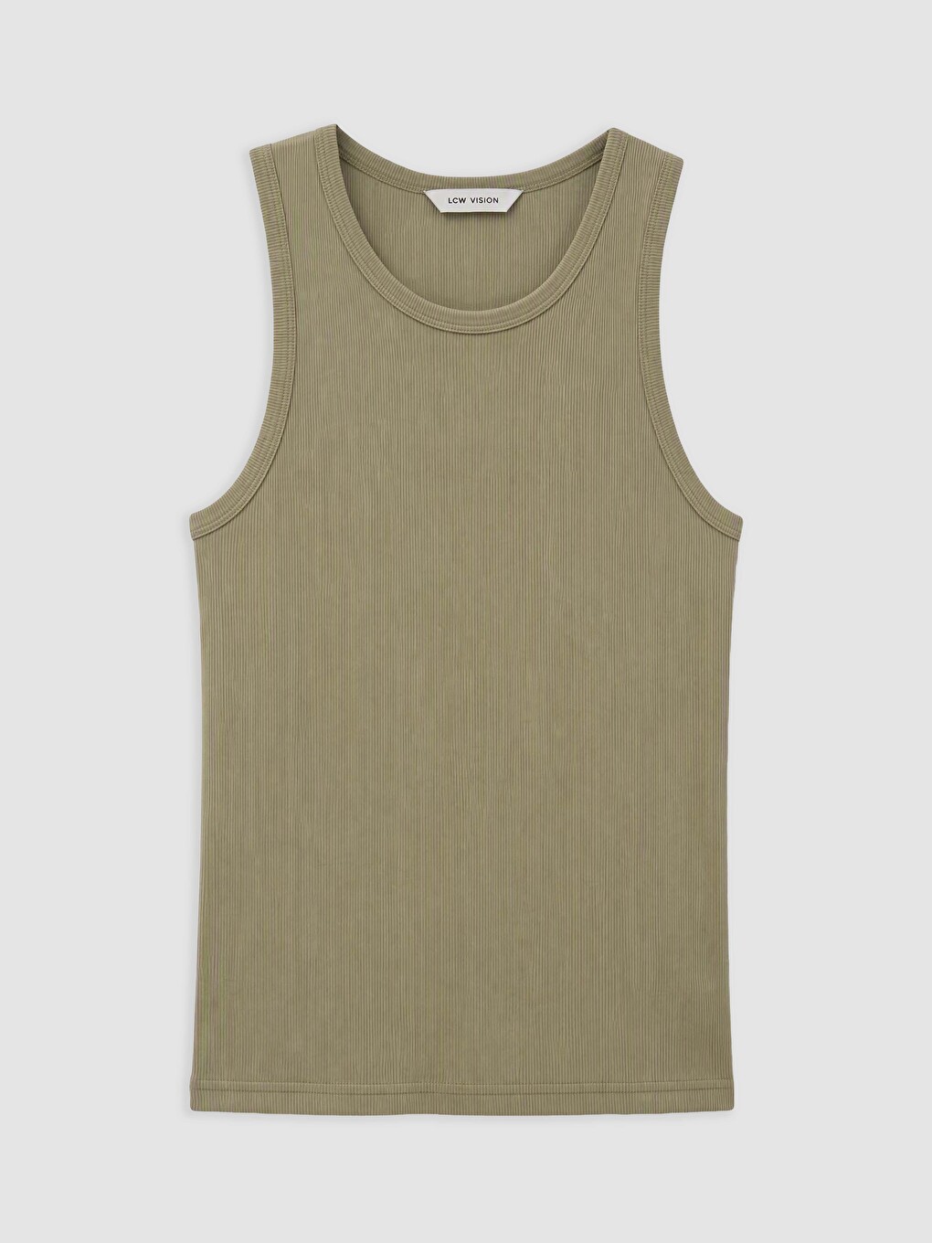 Man Beige Tank Top