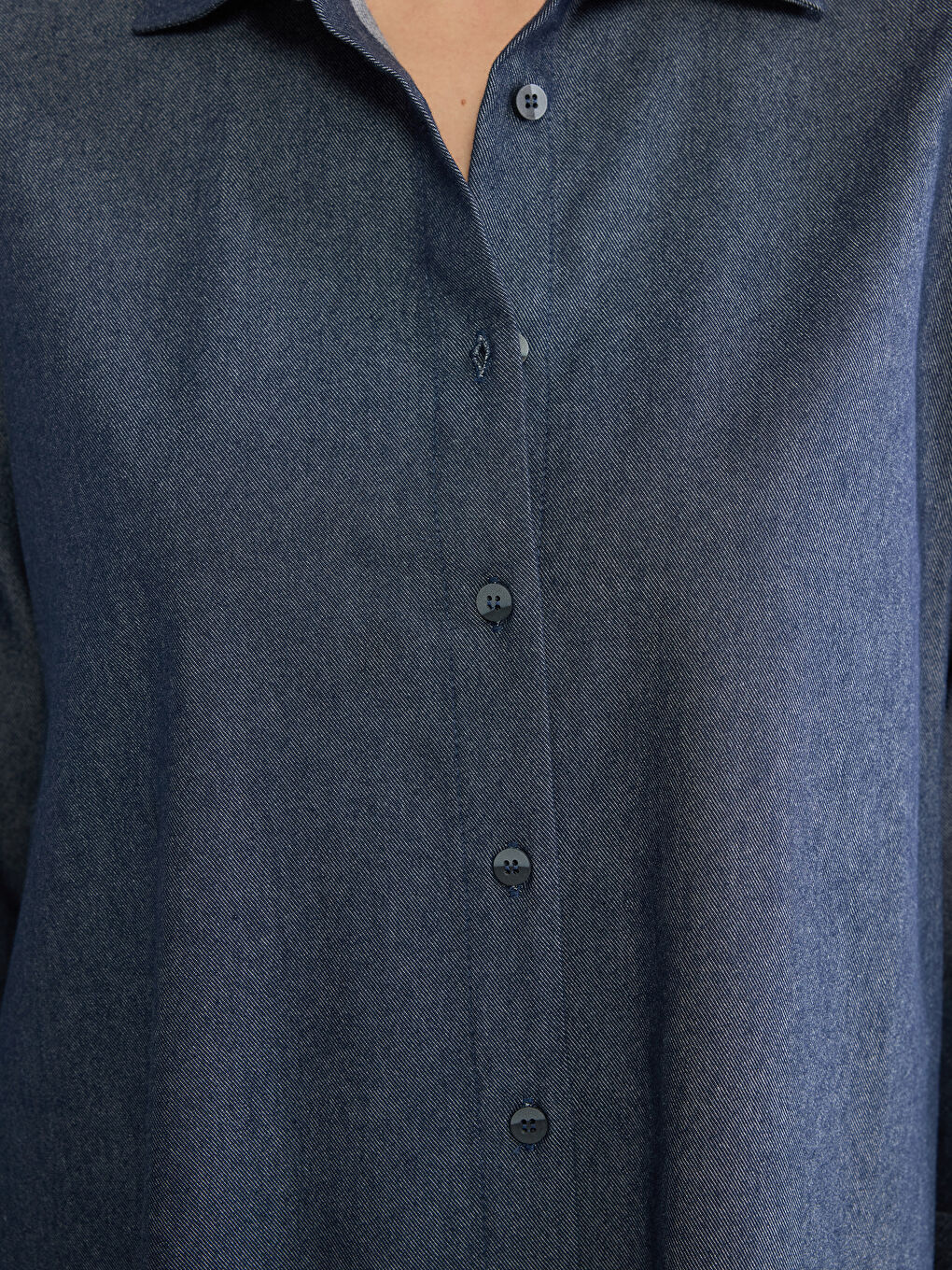 Patterned Women's Denim Shirt-2