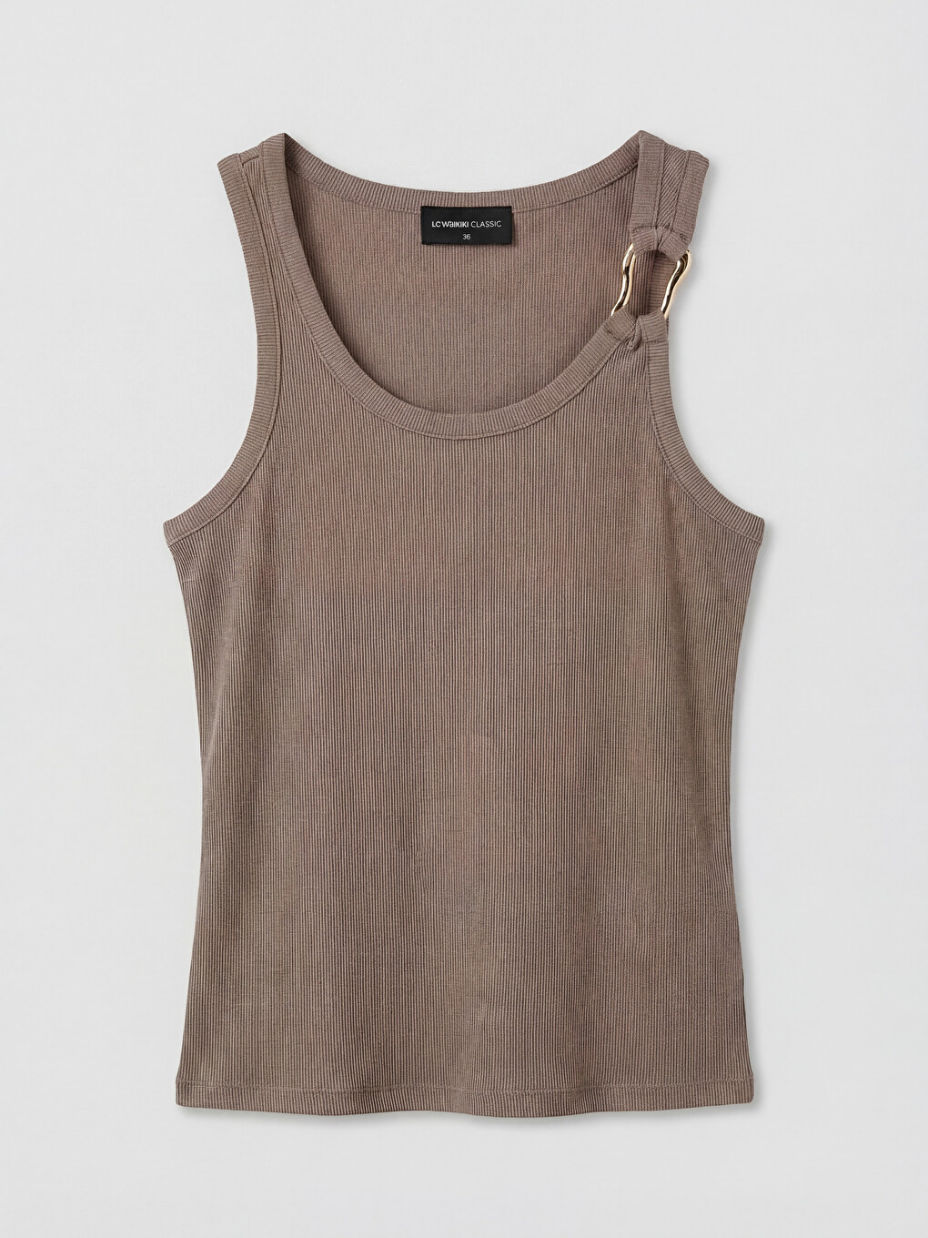 U Neck Metal Appliquéd Women's Tank Top-4