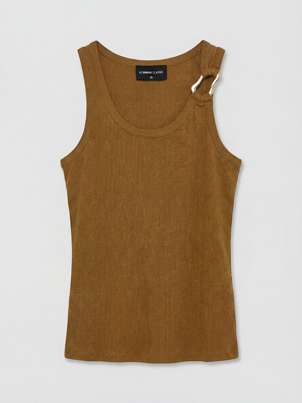 U Neck Metal Appliquéd Women's Tank Top-4