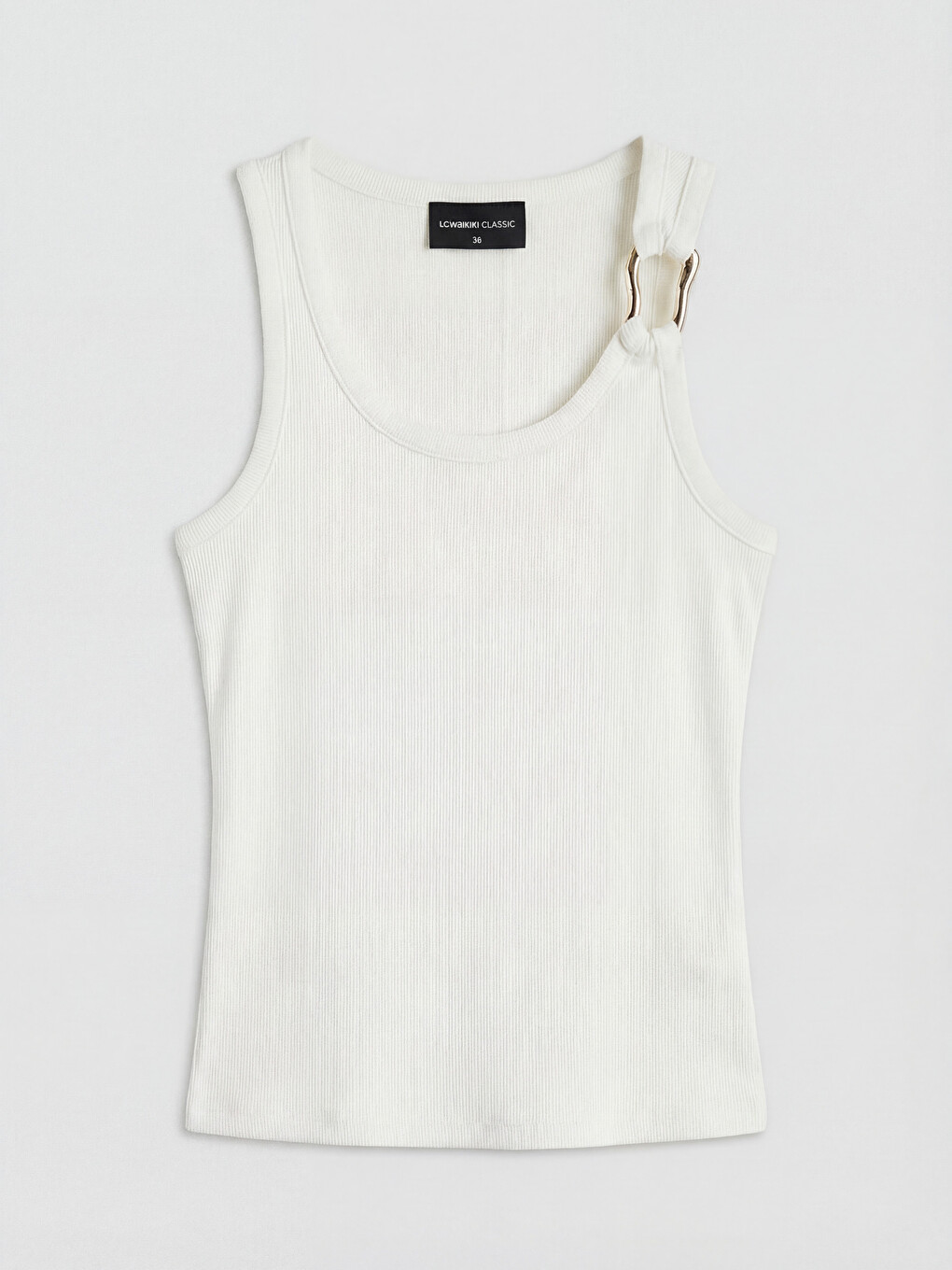U Neck Metal Appliquéd Women's Tank Top-4