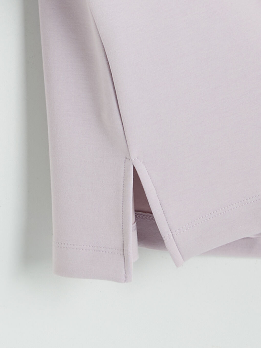 Lila Bisiklet Yaka Soft Touch Kadın Sweatshirt-2