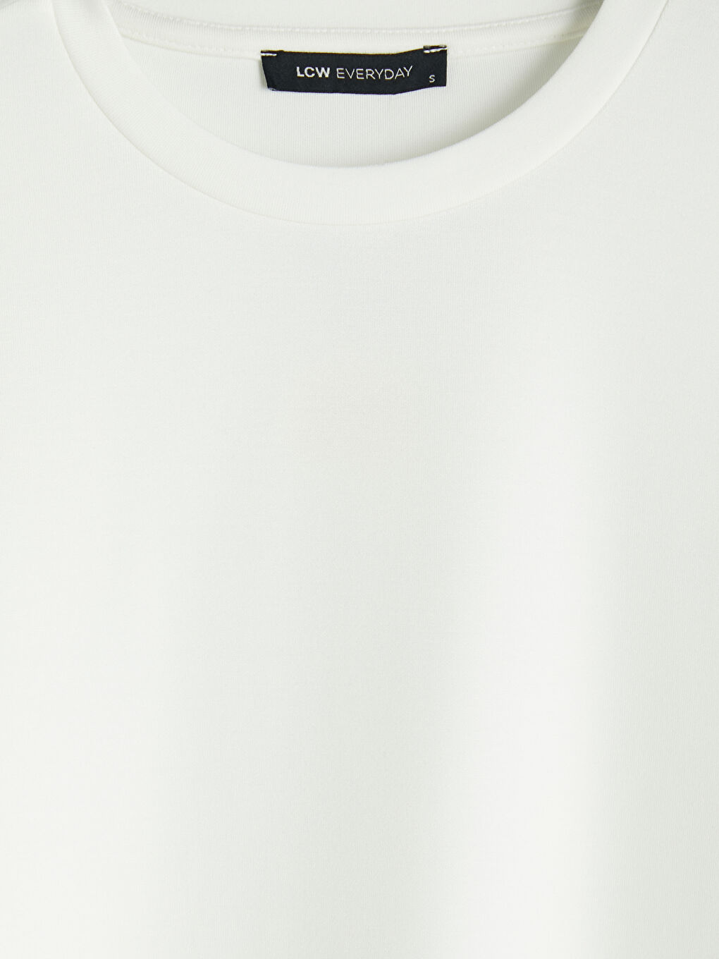 Ekru Bisiklet Yaka Soft Touch Kadın Sweatshirt-3