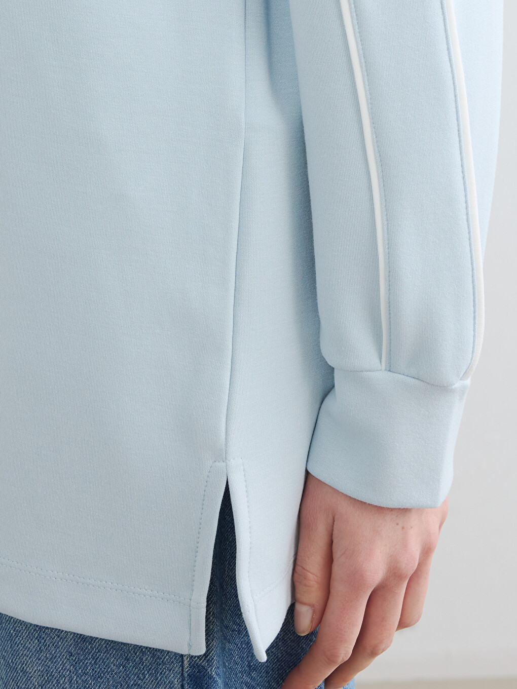 Mavi Bisiklet Yaka Soft Touch Kadın Sweatshirt-2
