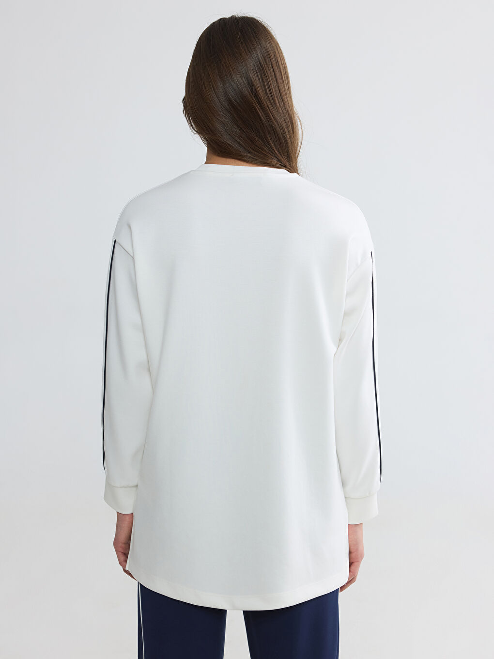 Žena BIJELA Majica s kapuljačom/Dukserica-3