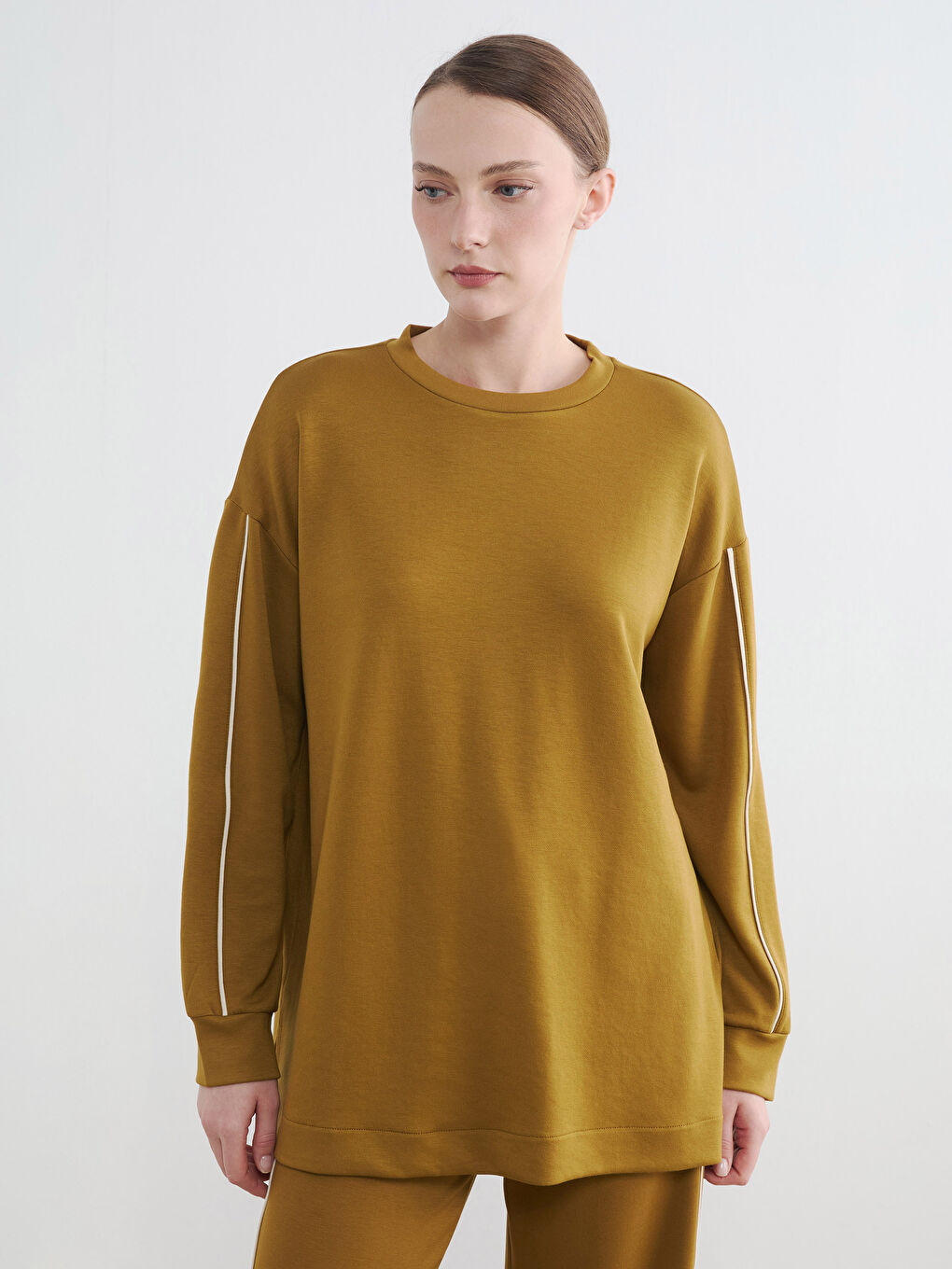 Women's Crew Neck Soft Touch Sweatshirt-1