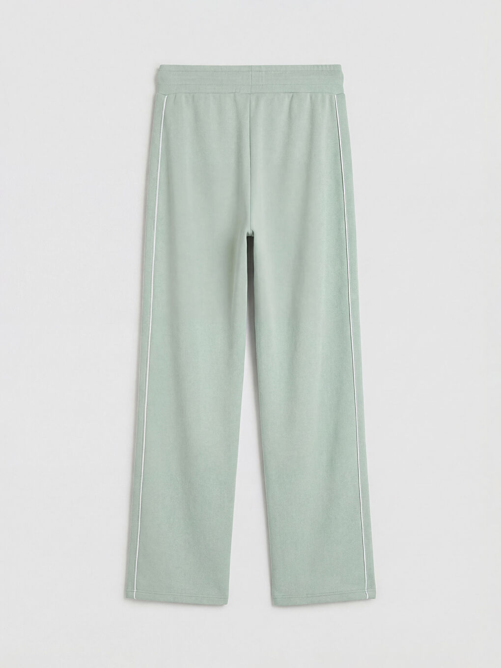 Yeşil Beli Lastikli Soft Touch Kadın Eşofman Altı-1