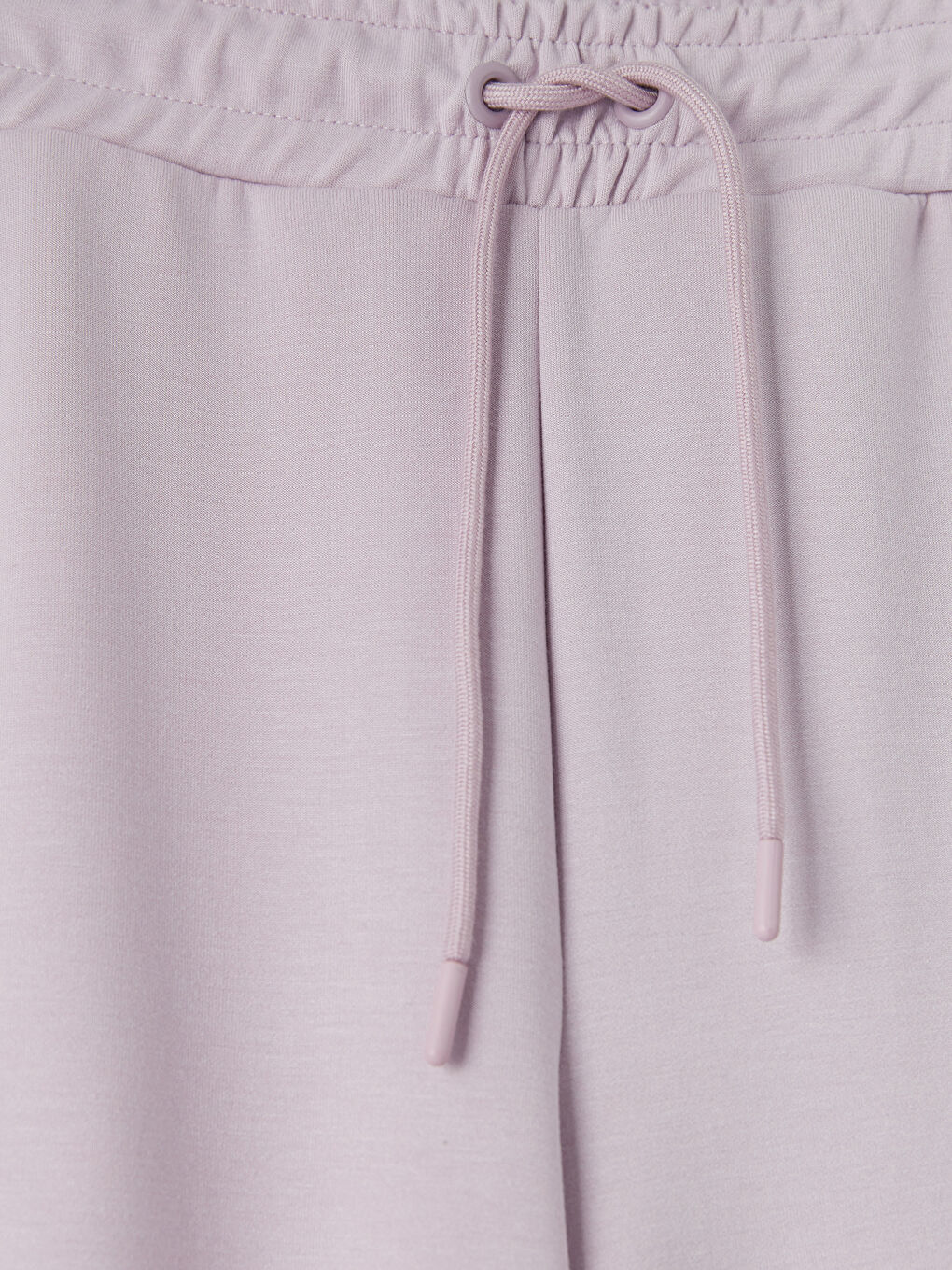 Lila Beli Lastikli Soft Touch Kadın Eşofman Altı-2