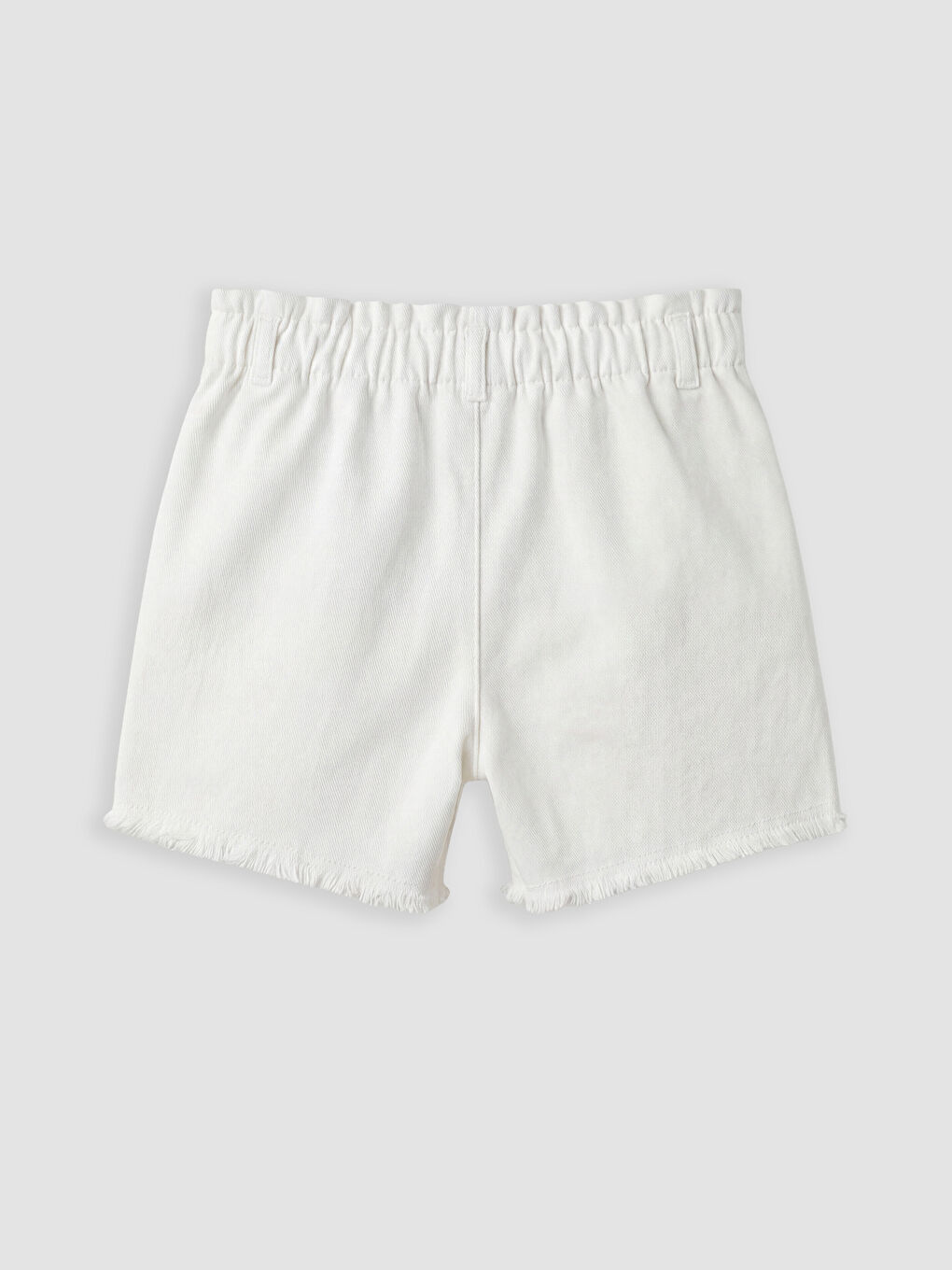 Girl White Shorts-1