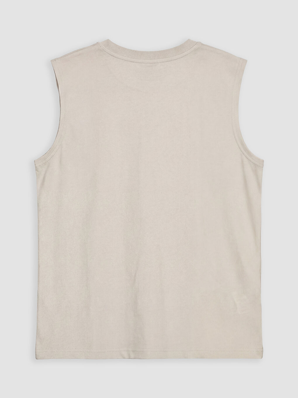 Gri Bisiklet Yaka Baskılı Erkek Çocuk Atlet-1