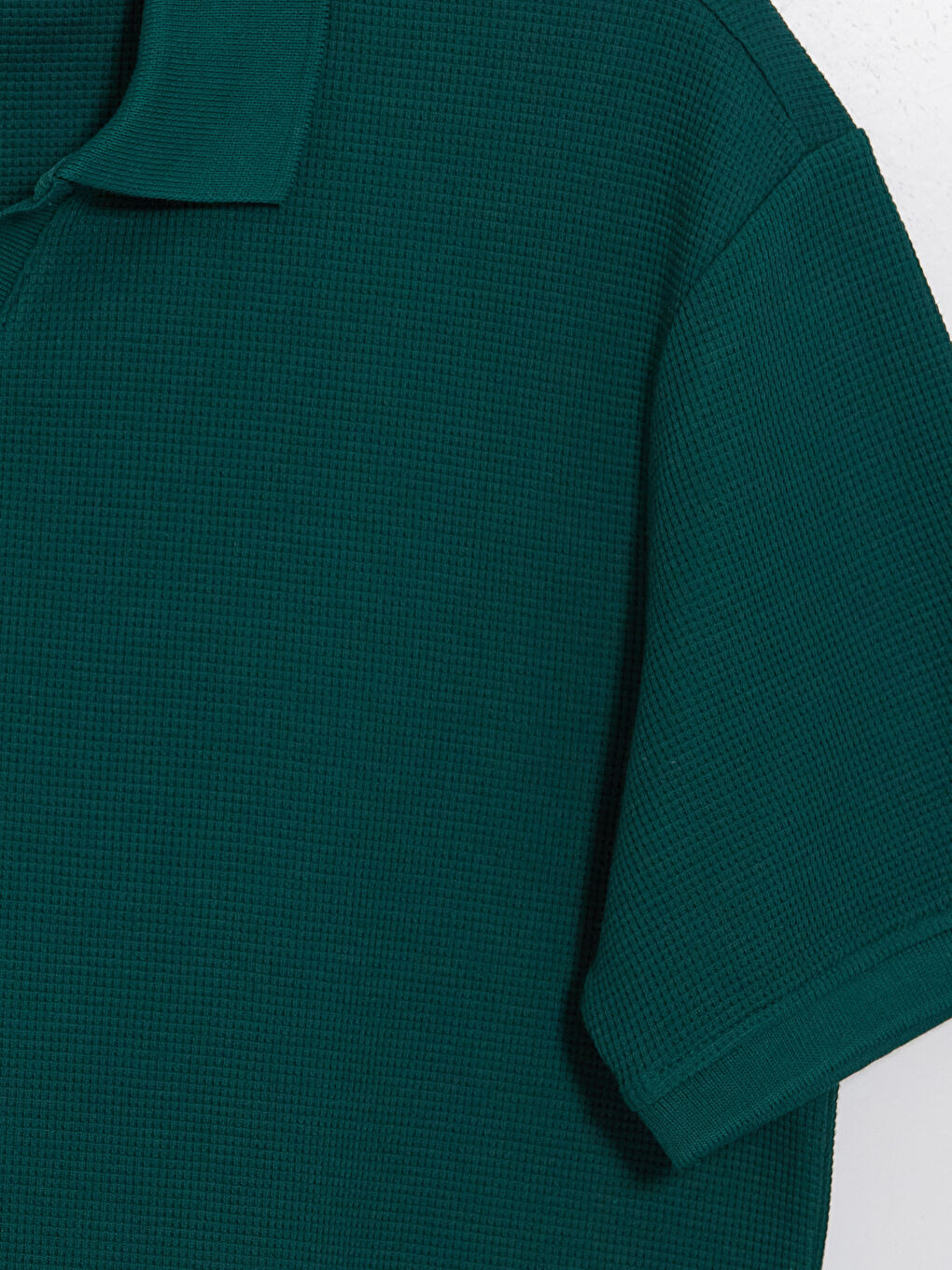 Yeşil Polo Yaka Pike Erkek Tişört-2