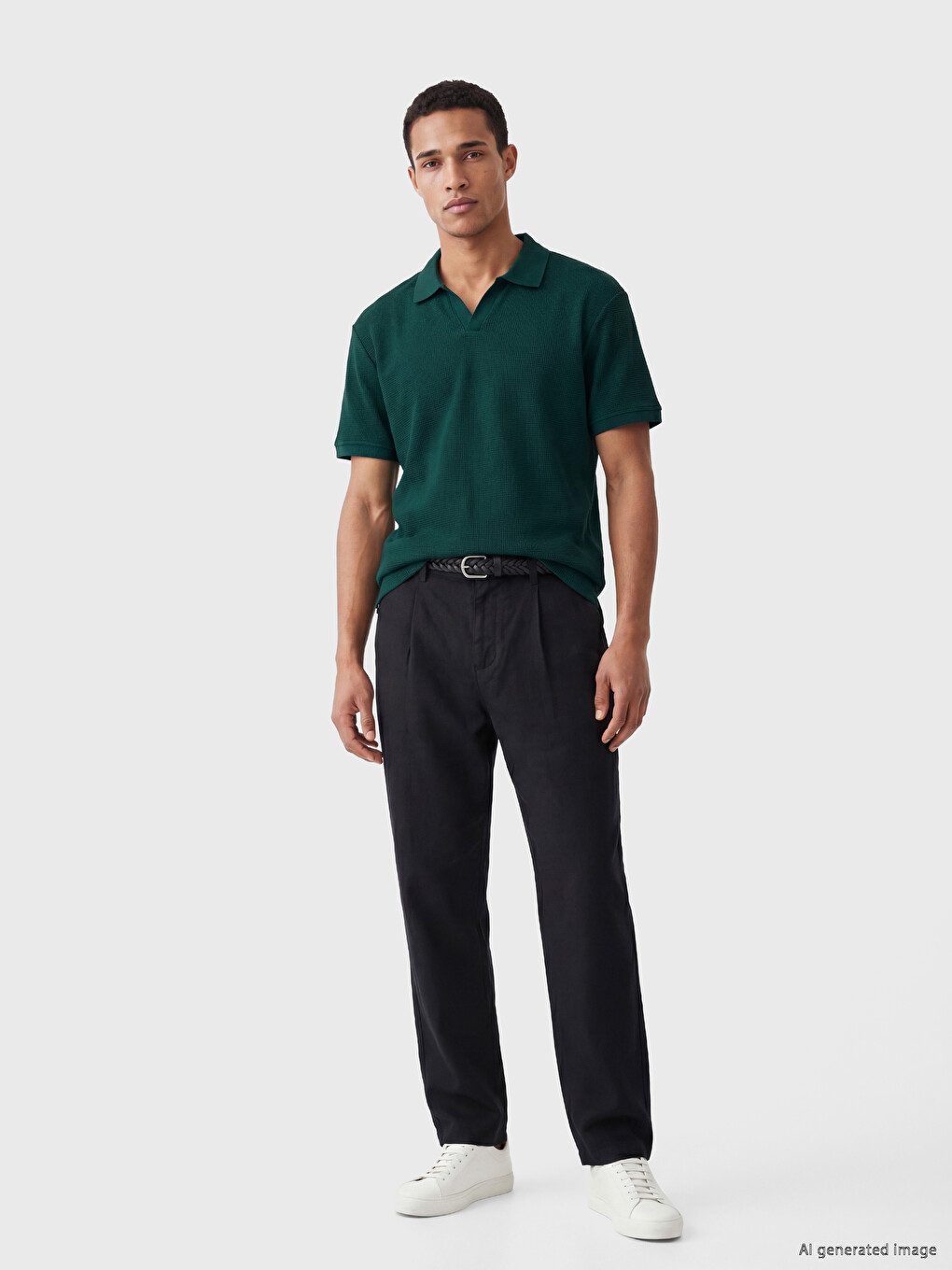 Polo Collar Pique Men's T-Shirt-1