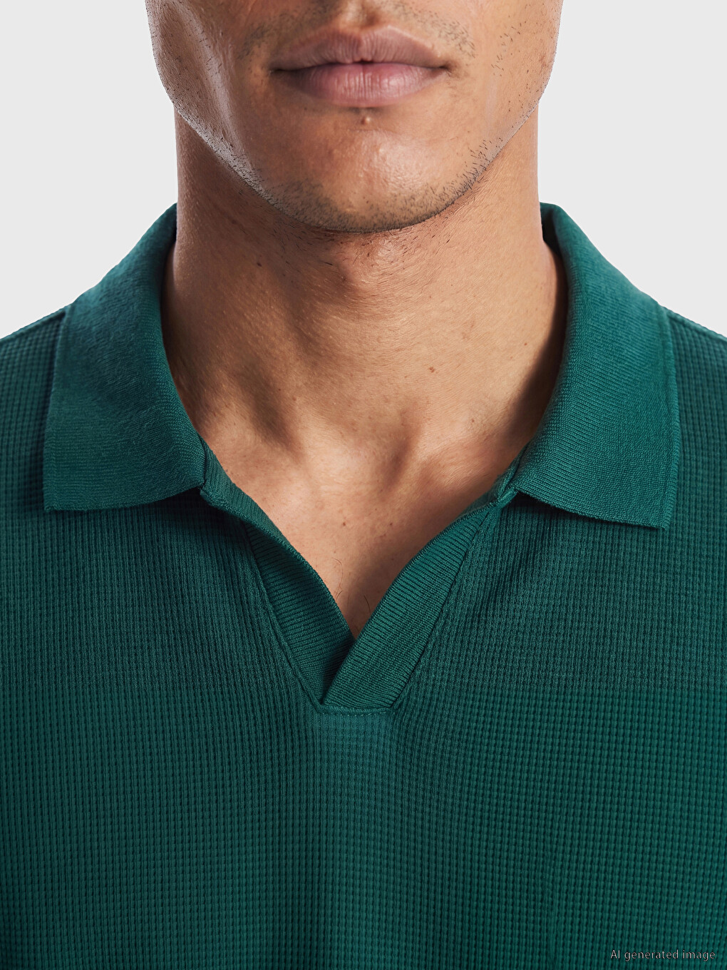 Polo Collar Pique Men's T-Shirt-2