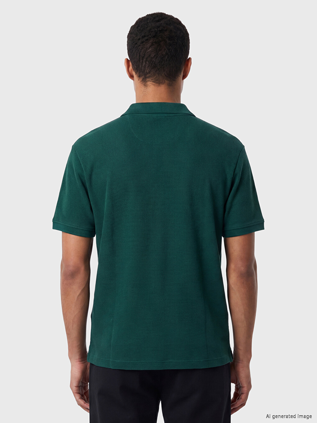 Polo Collar Pique Men's T-Shirt-3