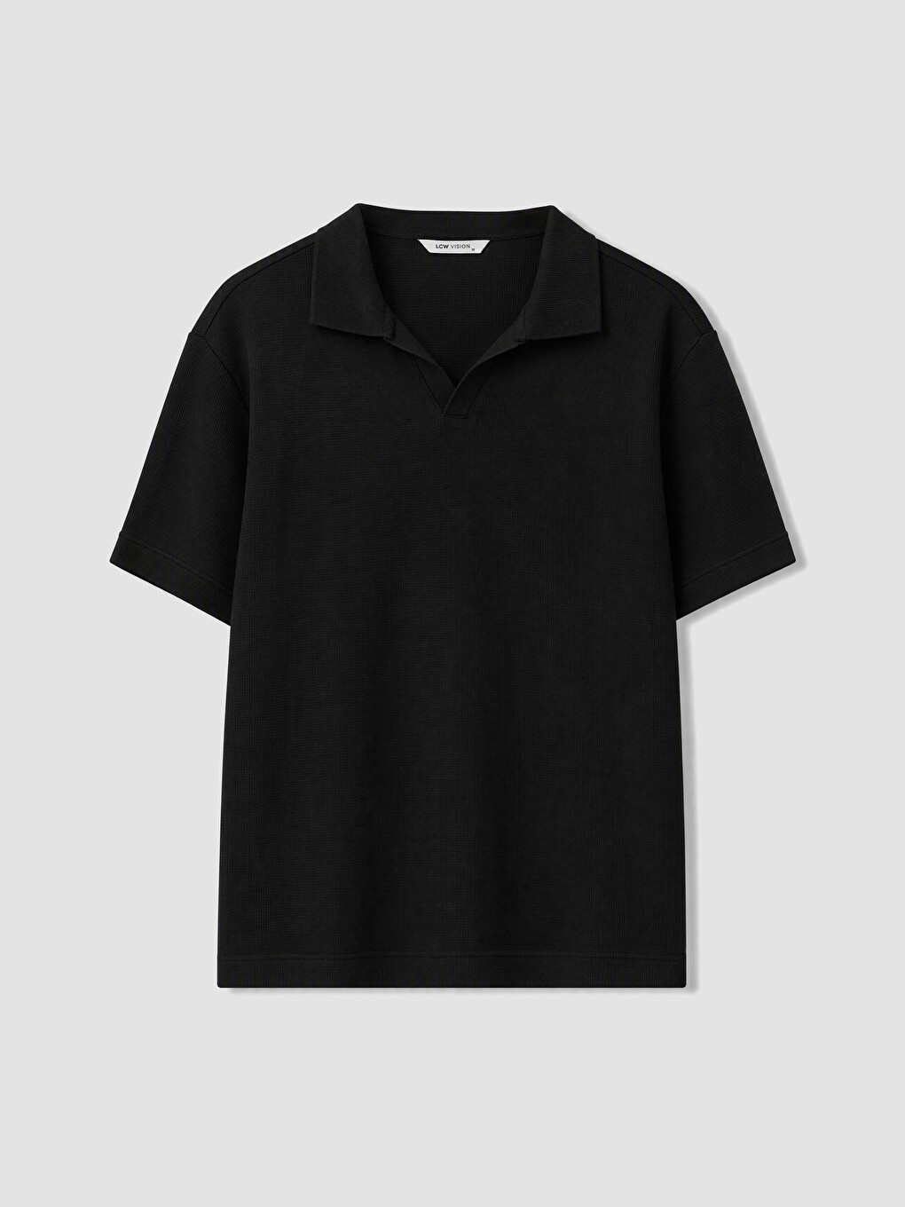 Polo Collar Pique Men's T-shirt-3