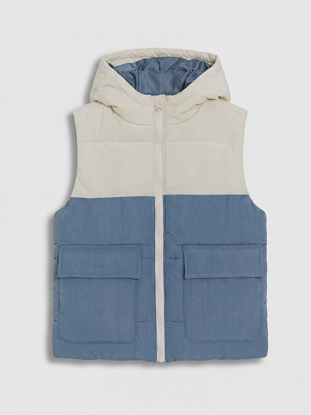 İndigo Erkek Çocuk Kapüşonlu Şişme Yelek