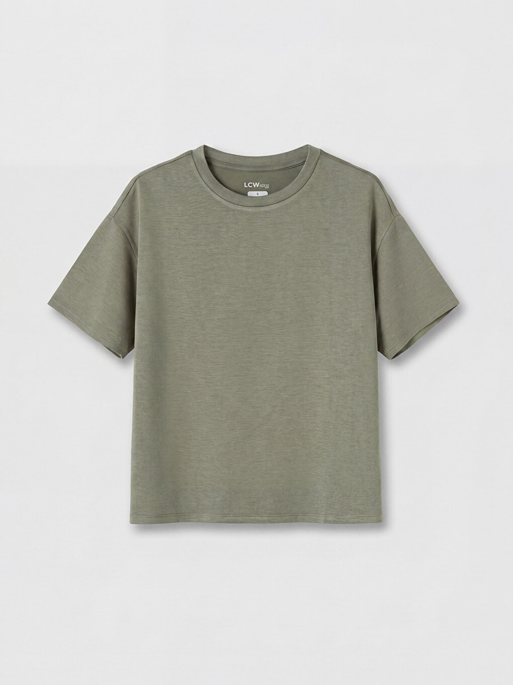 Woman Khaki Sports T-shirt-4