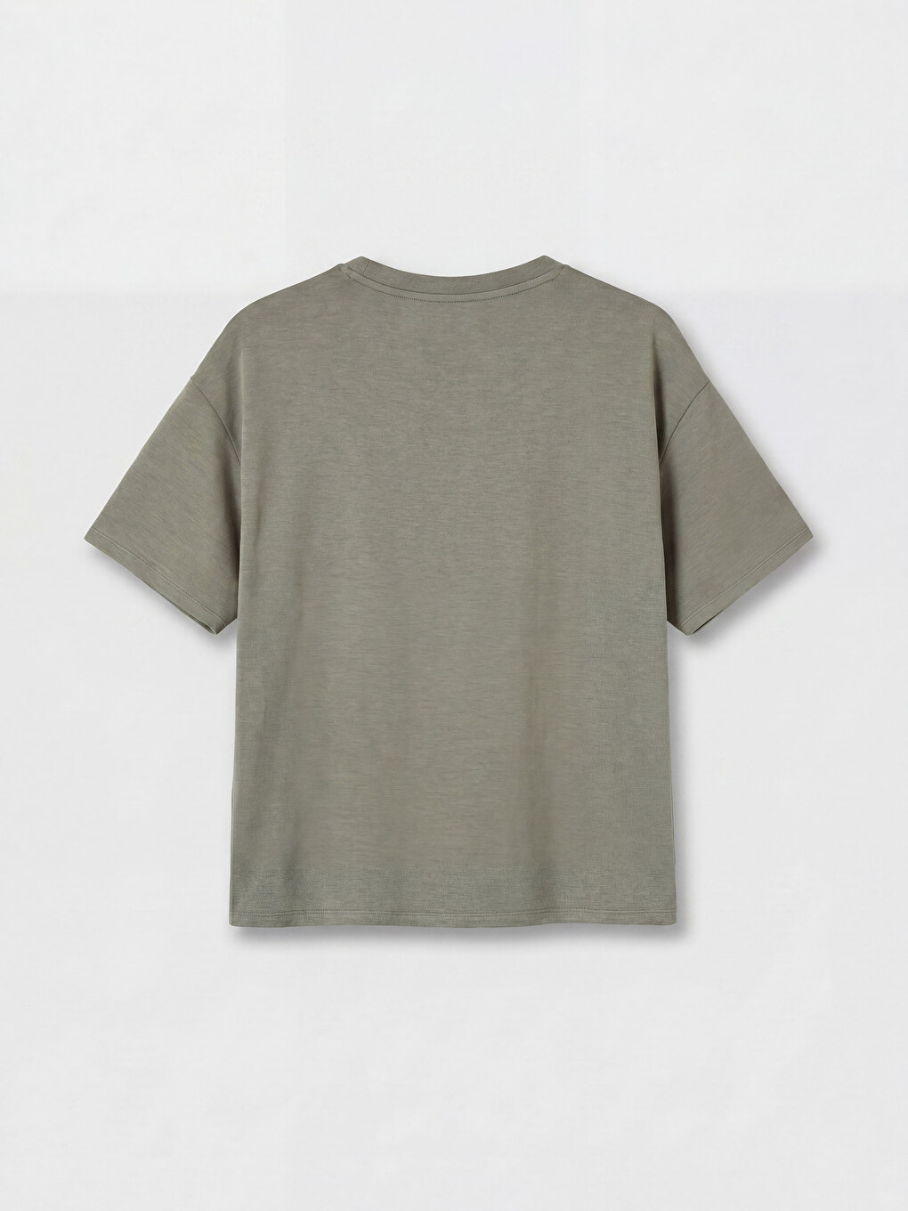 Woman Khaki Sports T-shirt-5