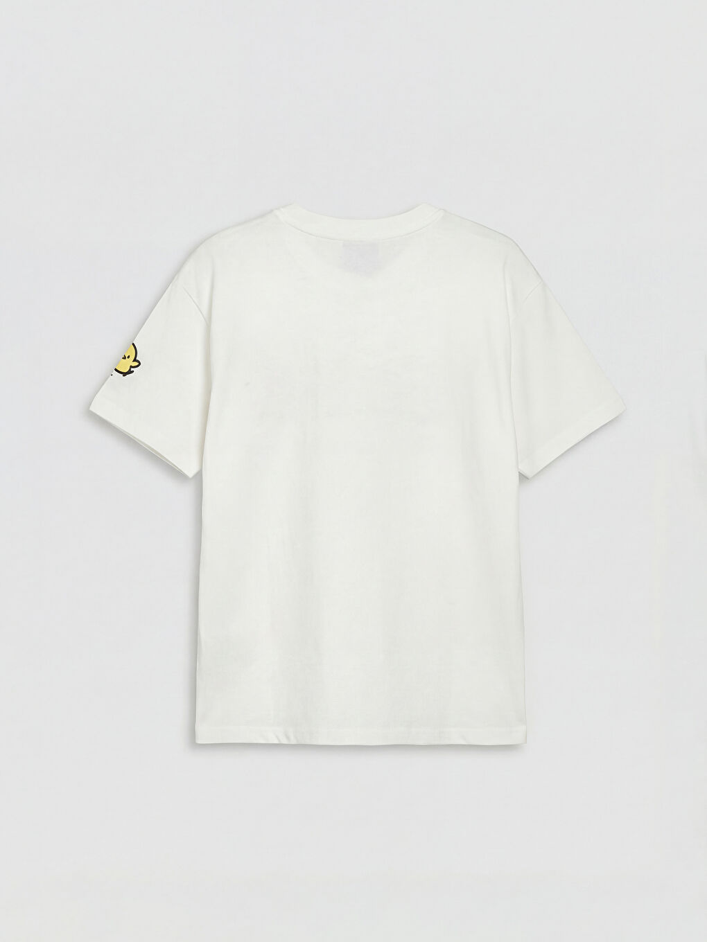 Ekru Bisiklet Yaka Pochacco Baskılı Kız Çocuk Tişört-1