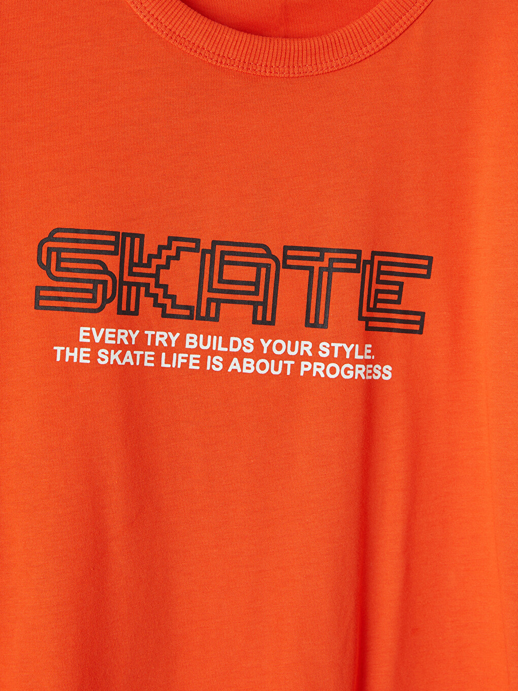 Crew Neck Printed Boys' T-Shirt-2